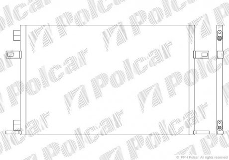 Радіатори кондиціонера POLCAR 6051K8C1 (фото 1)
