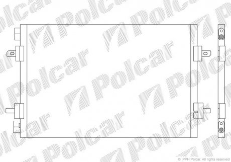 Радіатори кондиціонера POLCAR 6051K8C2 (фото 1)