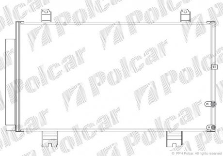 Радіатори кондиціонера POLCAR 8022K81K (фото 1)