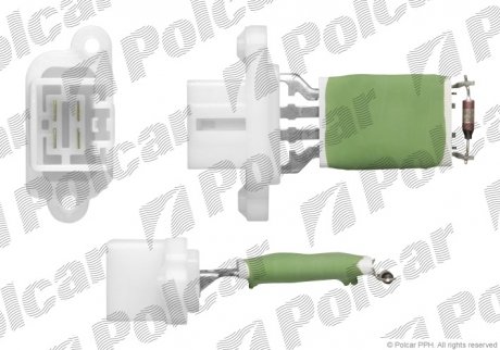 Резистор кондиціонера POLCAR 3202KST2X (фото 1)