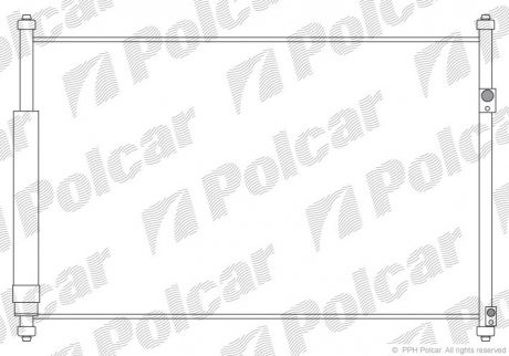Радіатори кондиціонера POLCAR 7426K81K (фото 1)