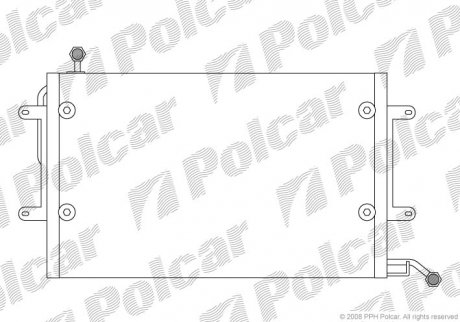Радіатори кондиціонера POLCAR 9538K8C1 (фото 1)