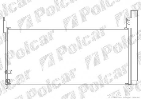 Радіатори кондиціонера POLCAR 8162K82K (фото 1)