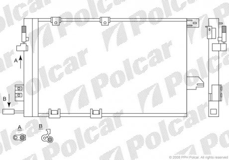Радіатори кондиціонера POLCAR 5508K8C1 (фото 1)