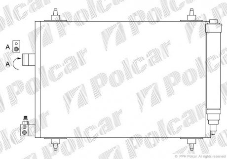 Радіатори кондиціонера POLCAR 5748K8C1 (фото 1)