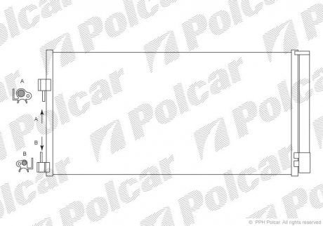 Радіатори кондиціонера POLCAR 6039K81X (фото 1)