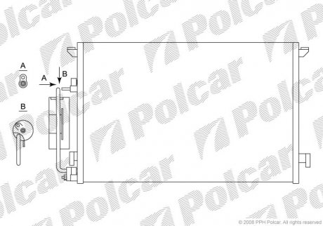 Радиаторы кондиционера POLCAR 6522K83X (фото 1)