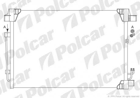 Радіатори кондиціонера POLCAR 2749K8C1