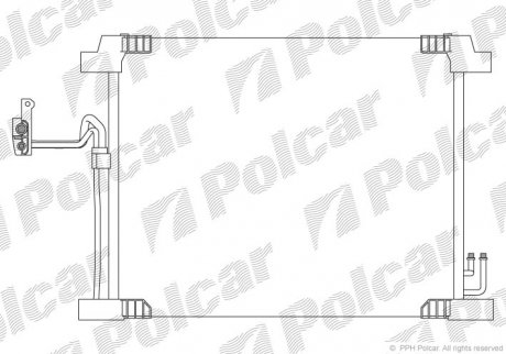Радиаторы кондиционера POLCAR 3551K8C1 (фото 1)