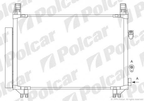 Радіатори кондиціонера POLCAR 8105K8C3 (фото 1)