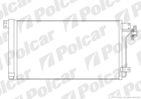 Радіатори кондиціонера POLCAR 9568K81K (фото 1)