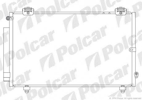Радіатори кондиціонера POLCAR 8114K82K (фото 1)