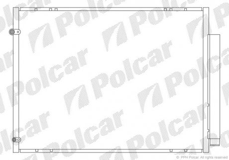 Радіатори кондиціонера POLCAR 8061K8C2 (фото 1)