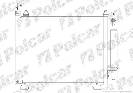 Радиаторы кондиционера POLCAR 7420K8C2 (фото 1)