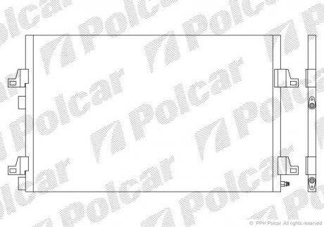 Радіатори кондиціонера POLCAR 6052K8C1 (фото 1)