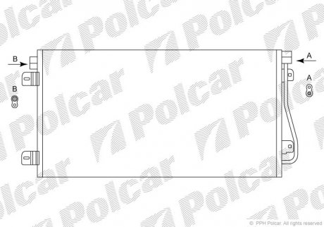 Радіатори кондиціонера POLCAR 6041K8C3 (фото 1)