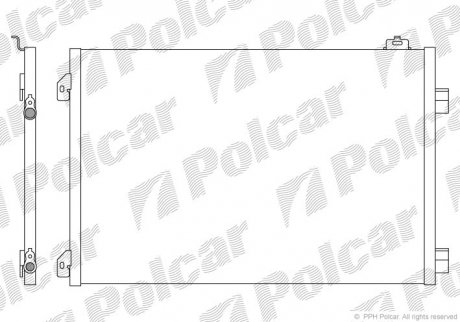 Радіатори кондиціонера POLCAR 6016K8C2 (фото 1)