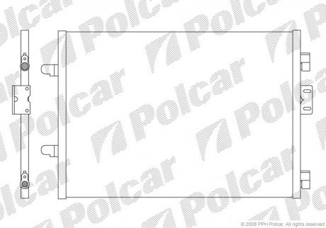 Радіатори кондиціонера POLCAR 6016K81X (фото 1)