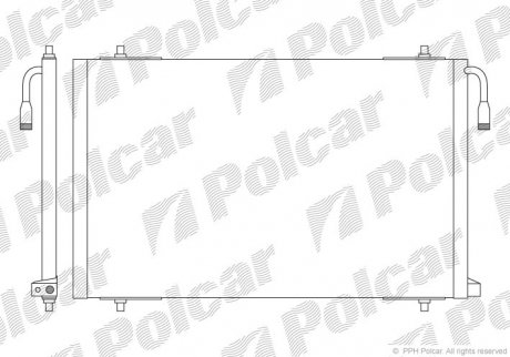 Радіатори кондиціонера POLCAR 5723K8C1