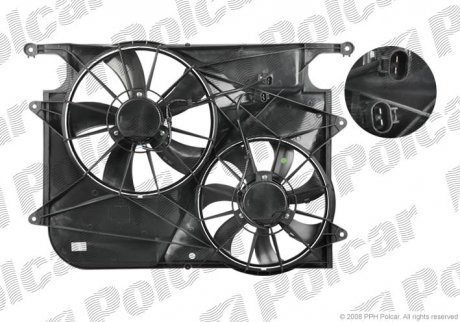 Вентилятори радіаторів POLCAR 556523W2 (фото 1)