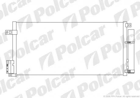 Радиаторы кондиционера POLCAR 5558K8C2 (фото 1)