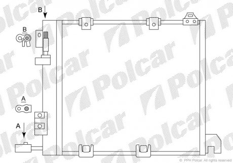Радіатори кондиціонера POLCAR 5508K8C2 (фото 1)