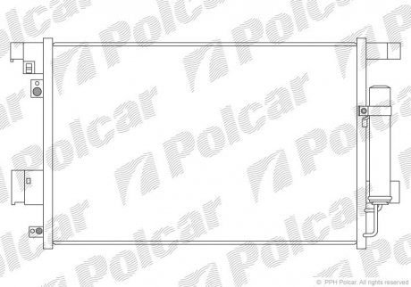 Радіатори кондиціонера POLCAR 5266K81K (фото 1)