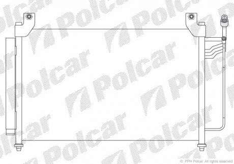 Радіатори кондиціонера POLCAR 4580K81K (фото 1)
