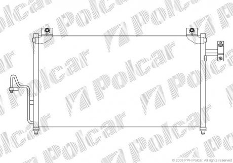 Радіатори кондиціонера POLCAR 4555K8C2 (фото 1)