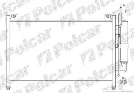 Радиаторы кондиционера POLCAR 4533K82K (фото 1)