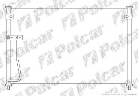 Радіатори кондиціонера POLCAR 4517K8C2