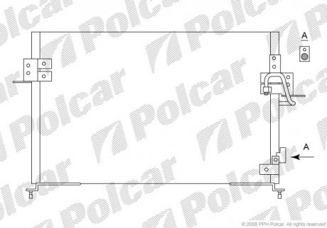 Радиаторы кондиционера POLCAR 4321K8C1 (фото 1)