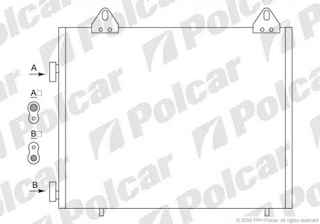 Радиаторы кондиционера POLCAR 4310K8C1 (фото 1)