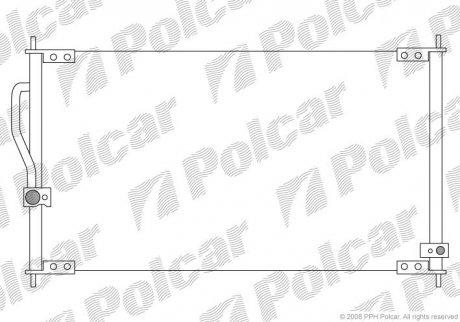 Радиаторы кондиционера POLCAR 3875K8C1 (фото 1)