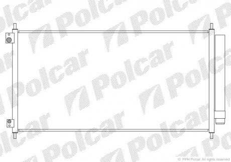 Радіатори кондиціонера POLCAR 3851K81K (фото 1)