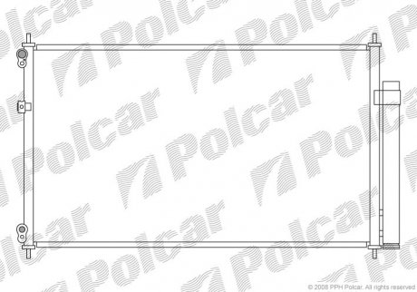 Радиаторы кондиционера POLCAR 3841K8C1 (фото 1)