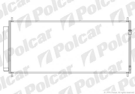 Радіатори кондиціонера POLCAR 3837K81K (фото 1)