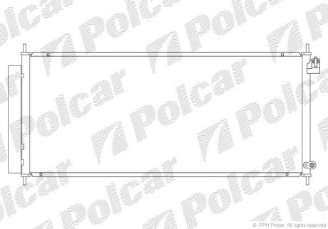 Радіатори кондиціонера POLCAR 3835K8C2 (фото 1)