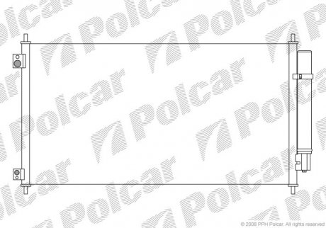 Радиаторы кондиционера POLCAR 3834K8C1 (фото 1)