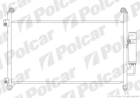 Радіатори кондиціонера POLCAR 3828K83K (фото 1)