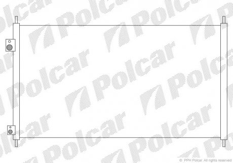 Радиаторы кондиционера POLCAR 3825K83K (фото 1)