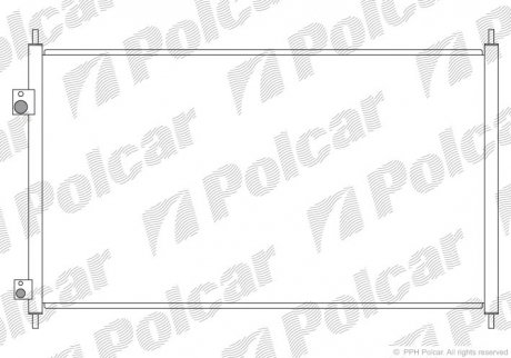 Радиаторы кондиционера POLCAR 3825K81K (фото 1)