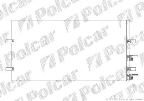 Радіатори кондиціонера POLCAR 3248K81K (фото 1)
