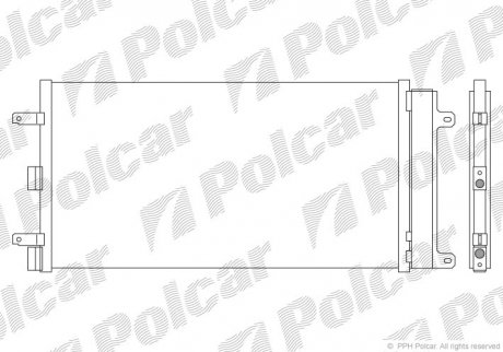 Радіатори кондиціонера POLCAR 3041K8C1 (фото 1)