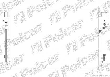 Радиаторы кондиционера POLCAR 2749K81K (фото 1)