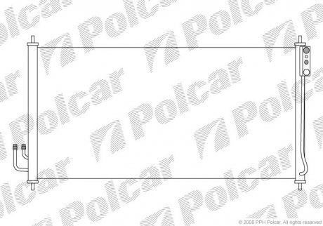 Радиаторы кондиционера POLCAR 2748K8C1 (фото 1)