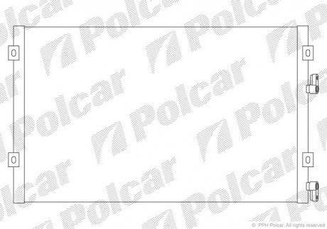 Радиаторы кондиционера POLCAR 2450K8C4