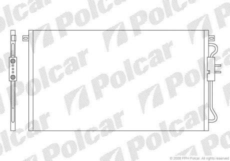 Радіатори кондиціонера POLCAR 2401K8C4 (фото 1)