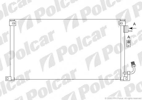 Радіатори кондиціонера POLCAR 2306K8C2 (фото 1)