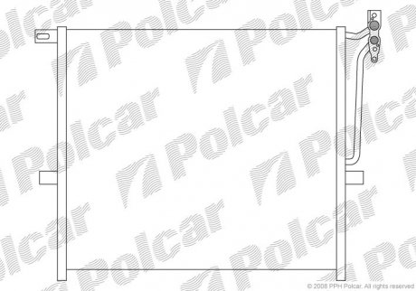 Радиаторы кондиционера POLCAR 2055K8C1 (фото 1)